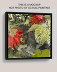 SOLD Tropical Echoes (Framed With Wood Floater Frame)