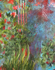 Twilight Garden| On Gallery, Cradled Wood Panel