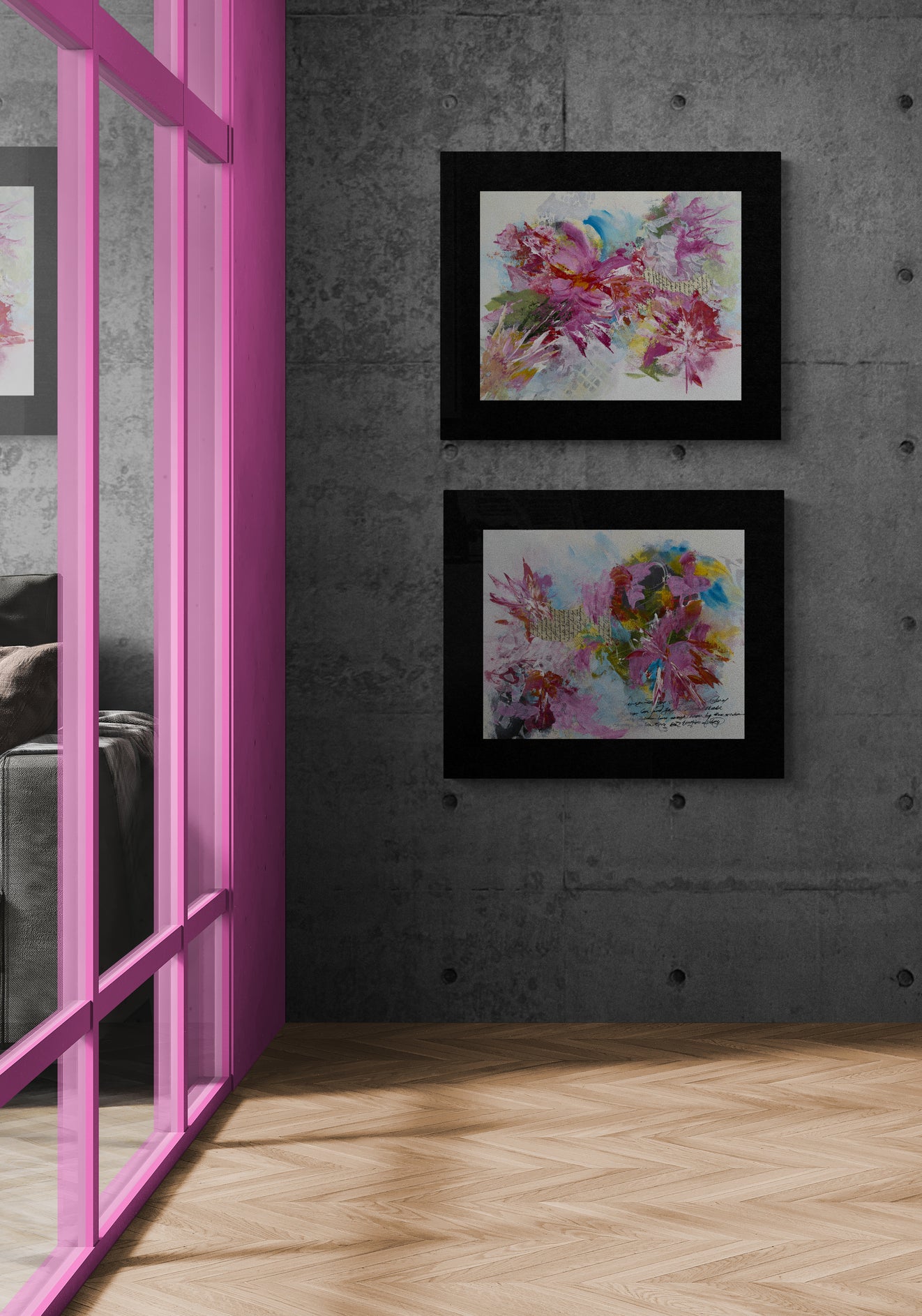 Whispers in Bloom II (Includes a Custom Black Mat)